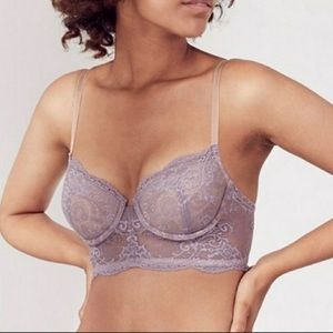 Thirdlove Long Line Lace Balconette Bra Size 32D